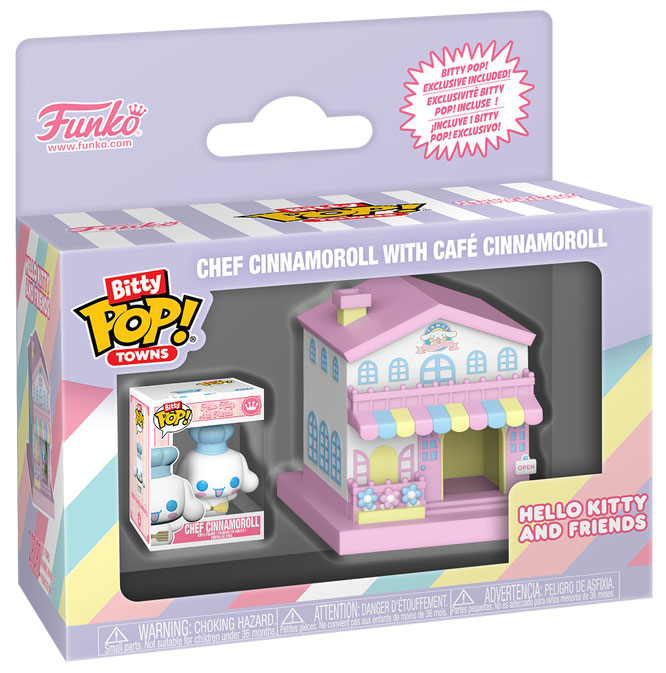 FUNKO BITTY POP Town Hello Kitty Chef Cinnamoroll and Cafe